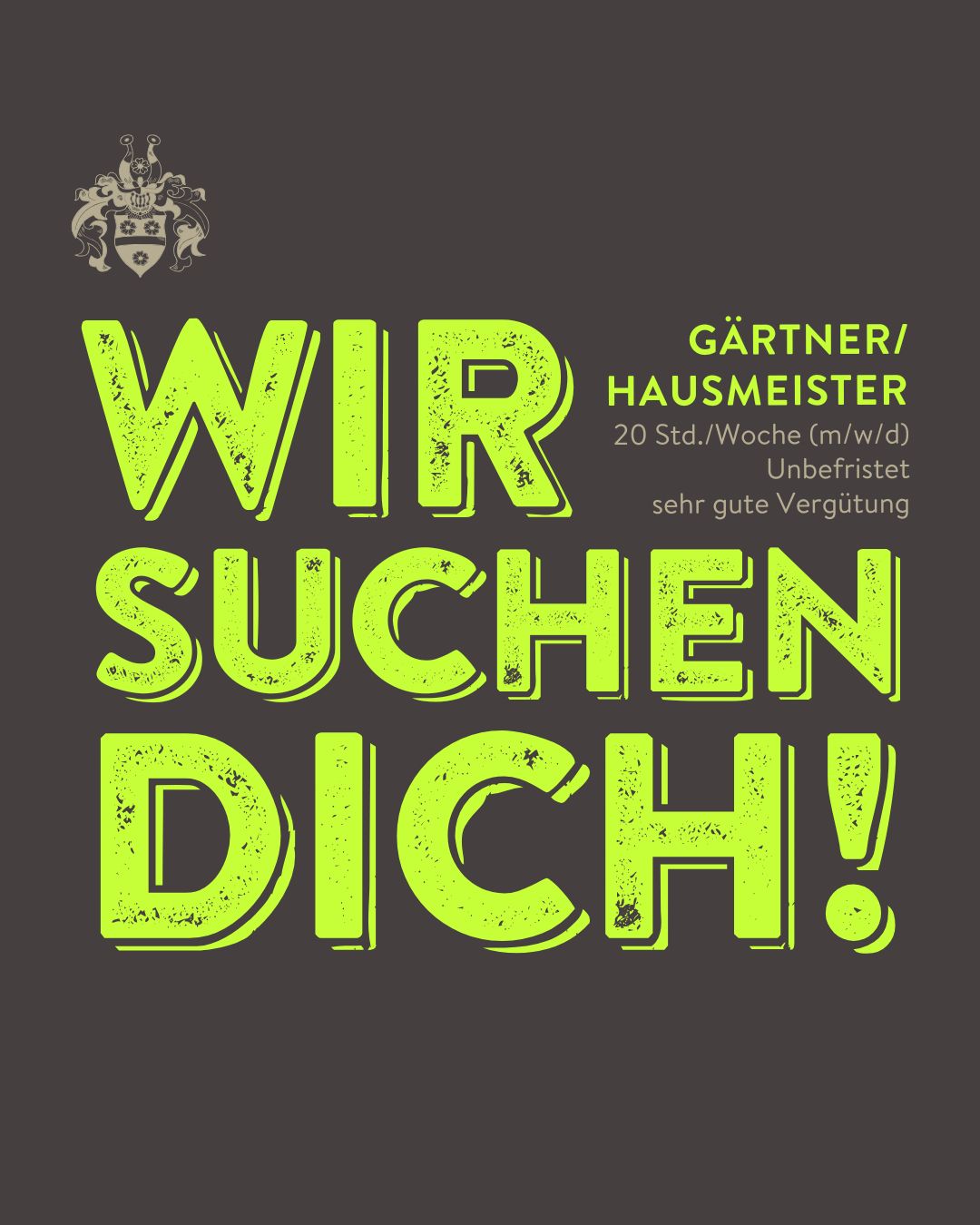 Wir suchen: Gärtner/Hausmeister